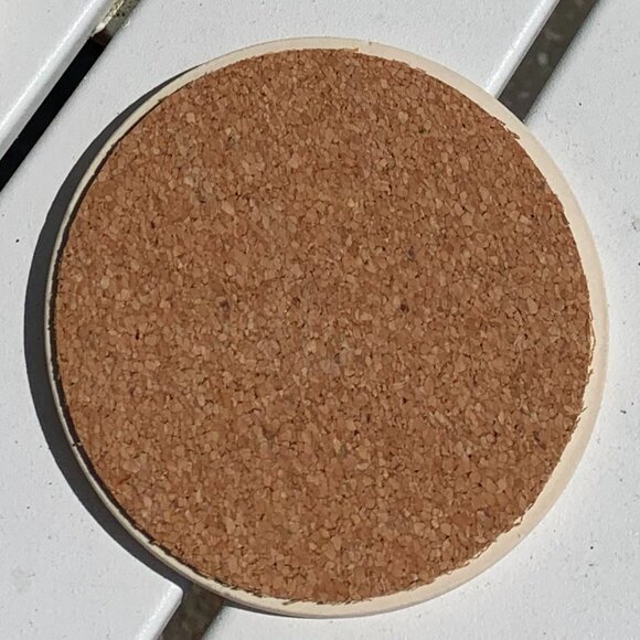 Vtg Four Seasons American Folk Art New England Ceramic Coasters 4pc Set - Picture 8 of 14